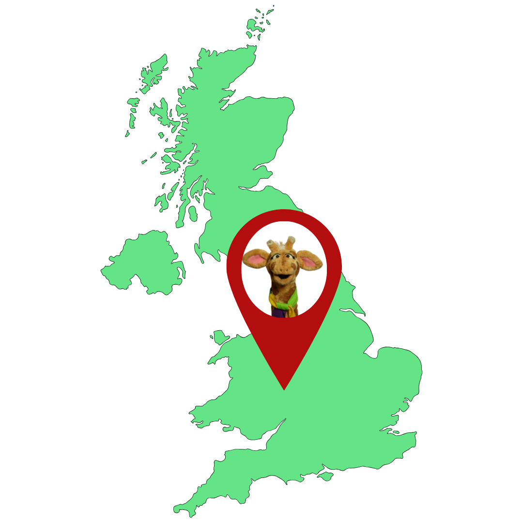Harold pin marker placed in West Midlands on UK map
